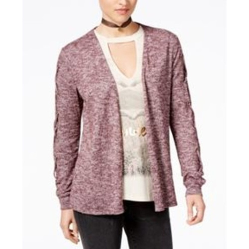 Self Esteem M lace up sleeves cardigan w/shirt